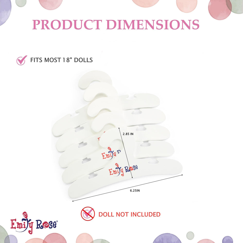 Emily Rose five notched hangers keeping outfits neatly arranged