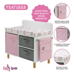 Emily Rose accessories pouch offers quick access to doll care items