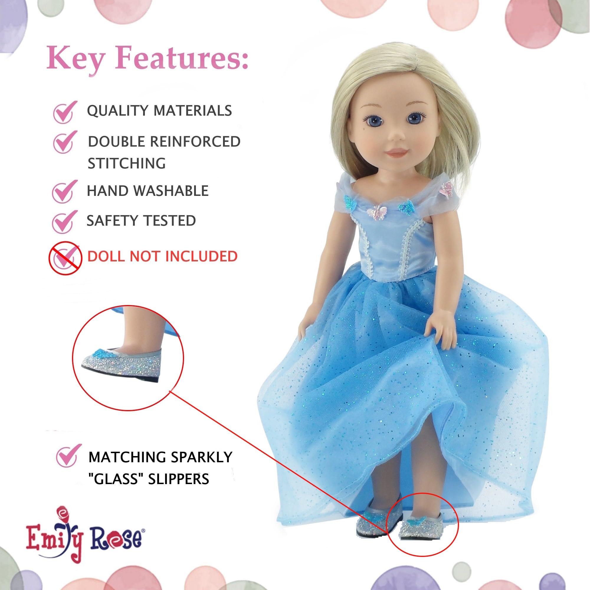 Emily Rose Arabian princess top and pants set for versatile pretend play.