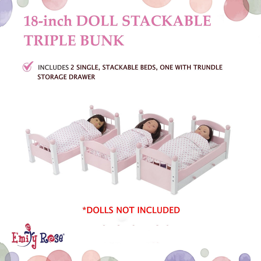 Emily Rose beds with drawer assembly, quick setup and extra storage.