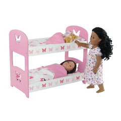Butterfly dollhouse collection pairs with closet, table, and chair sets for cohesive rooms.