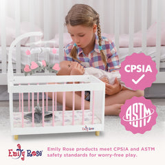 Emily Rose compatibility with 18-inch dolls demonstrates versatile play options.