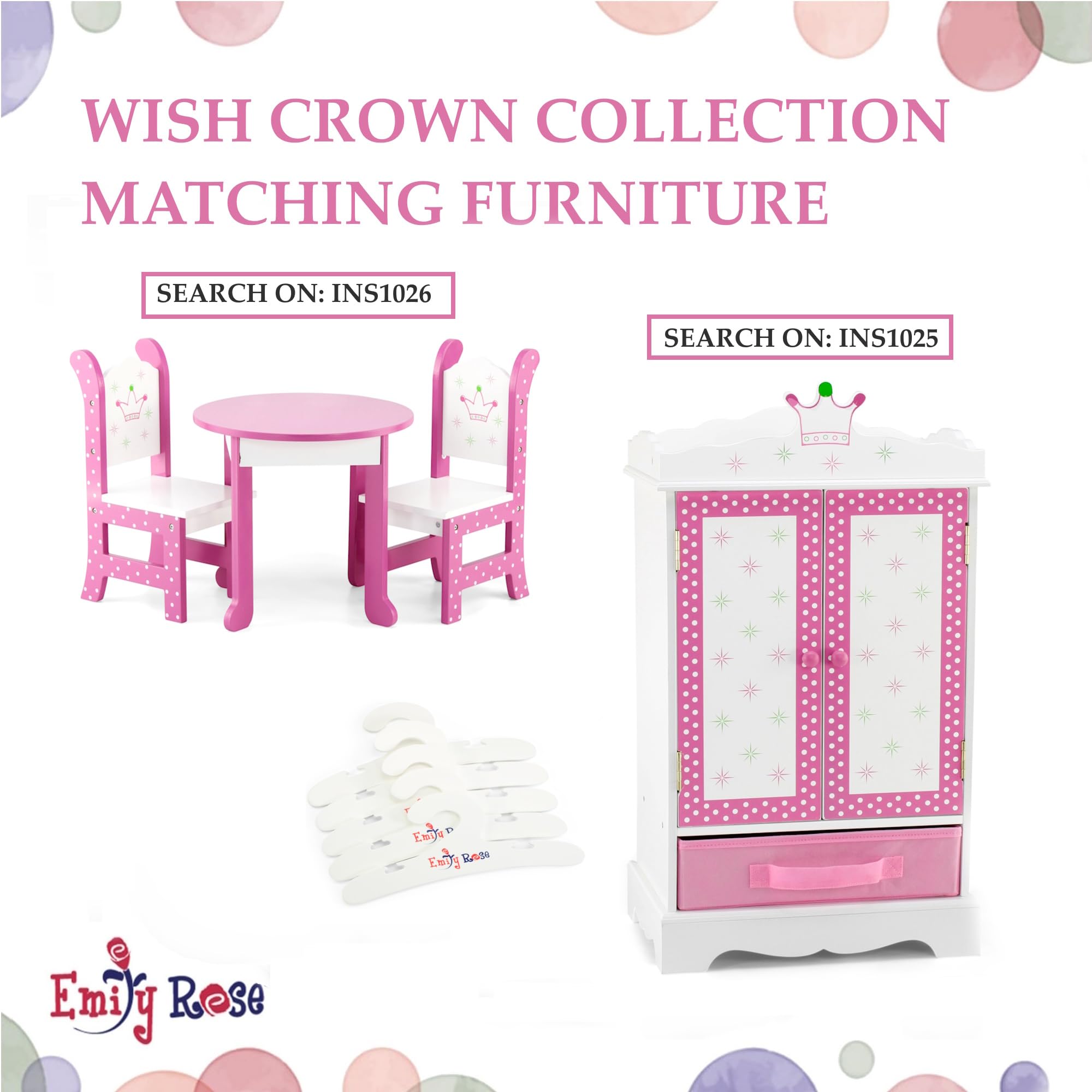 Emily Rose compatible with American Girl dolls enables versatile storytelling.