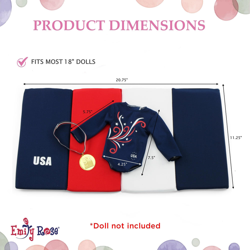 Emily Rose packaging for the gymnastics playset makes gifting easy and appealing.