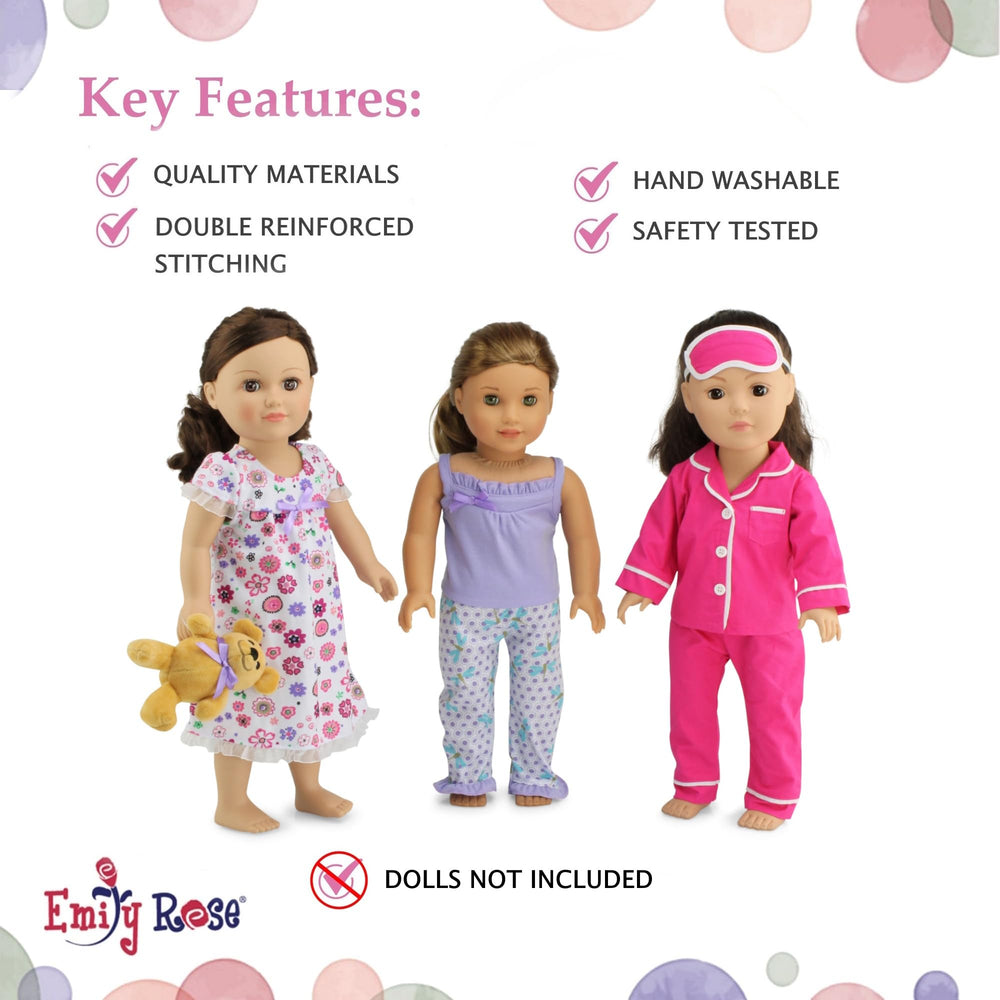 Emily Rose double reinforced stitching on durable 18-inch doll clothes.