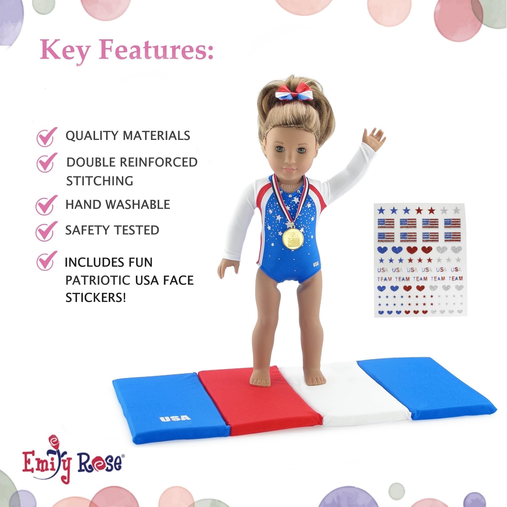 Emily Rose gold medal offers a playful reward for pretend competitions.
