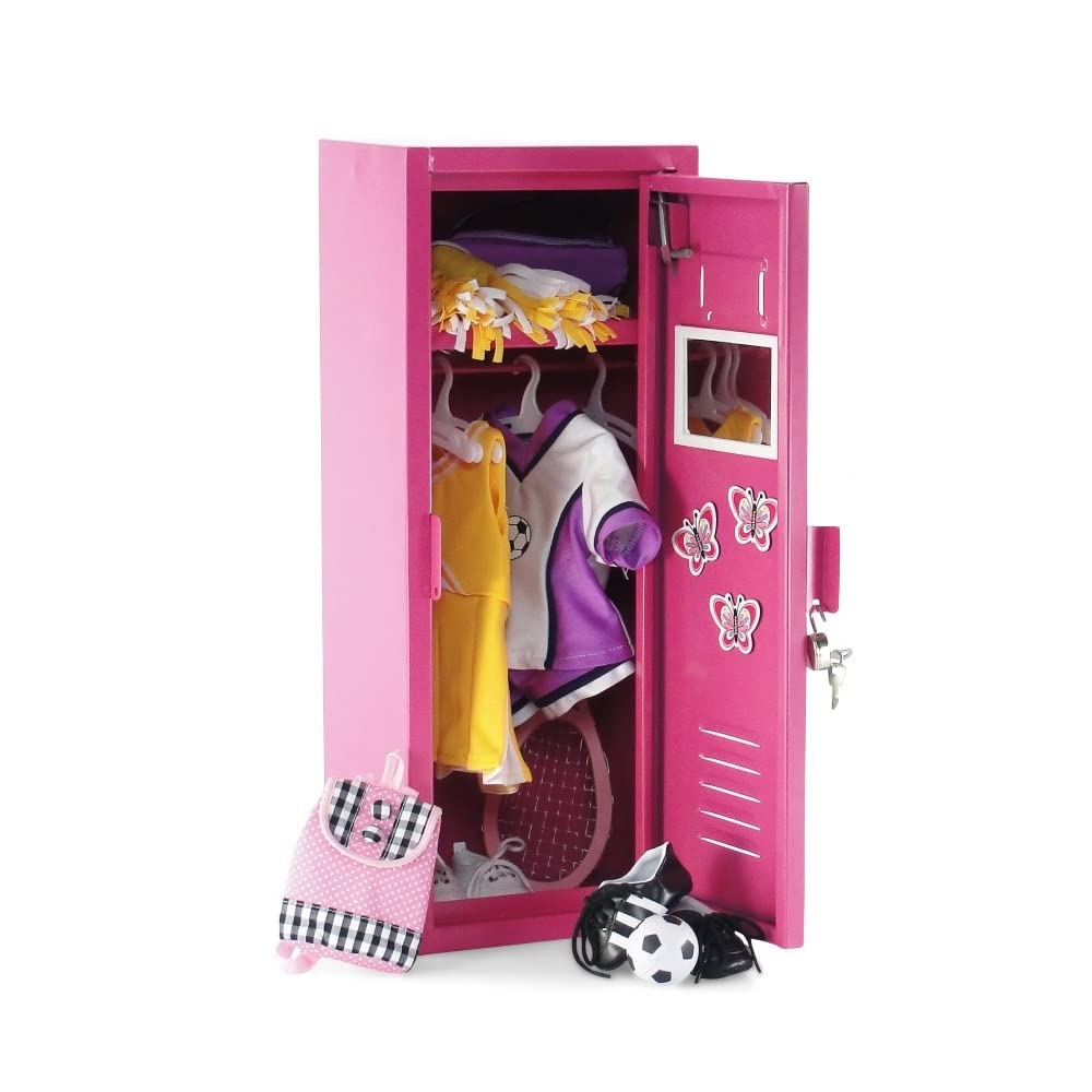 Emily Rose inner hanging rod maximizes outfit organization.
