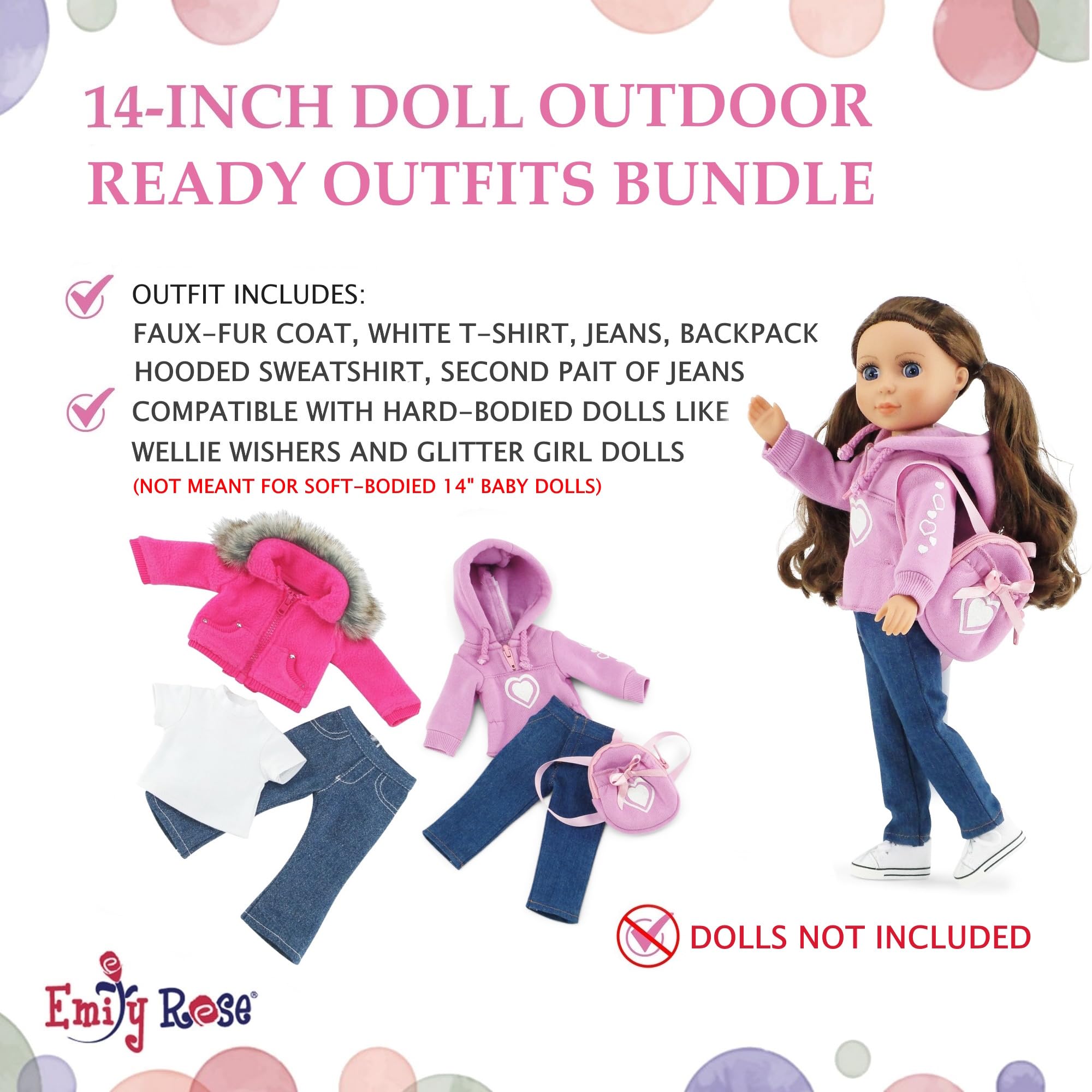 Emily Rose pink hooded sweatshirt for comfy layered outfits.
