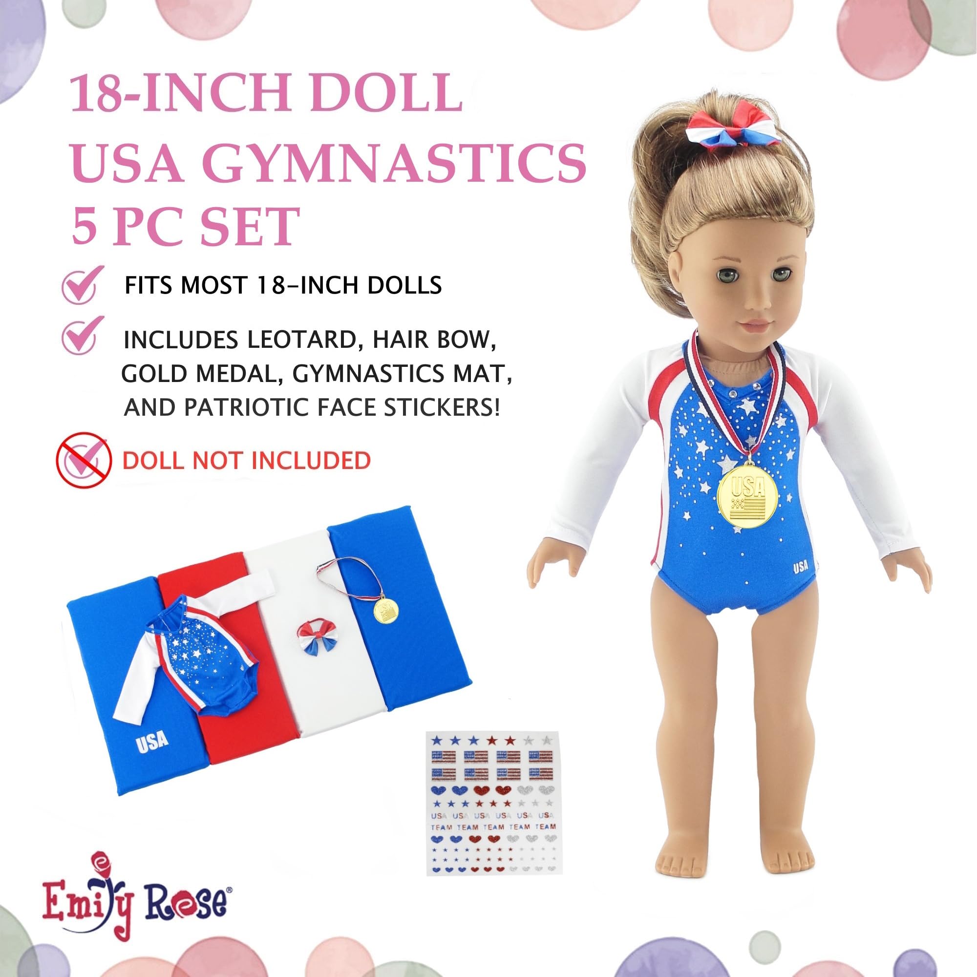 Emily Rose tumbling mat provides a soft practice space for routines.