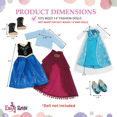 Emily Rose velvet cape with hook closure completes outfits
