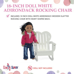 Emily Rose white-painted wooden chair closeup showing smooth finish