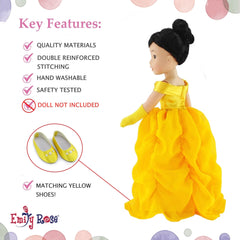 Emily Rose elbow-length gloves add elegant detail for princess dress-up.