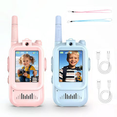 eMjollRay kids walkie talkie with video camera for real-time chats
