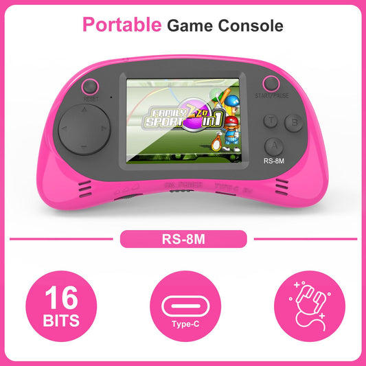 E-MODS GAMING IPS 2-5 inch display showing crisp retro visuals for kids.