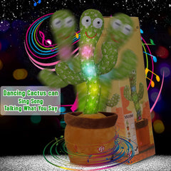 Emoin Cactus Toy LED lighting enhances nighttime play and visual engagement.
