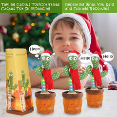 Emoin Christmas dancing cactus makes a festive baby gift.