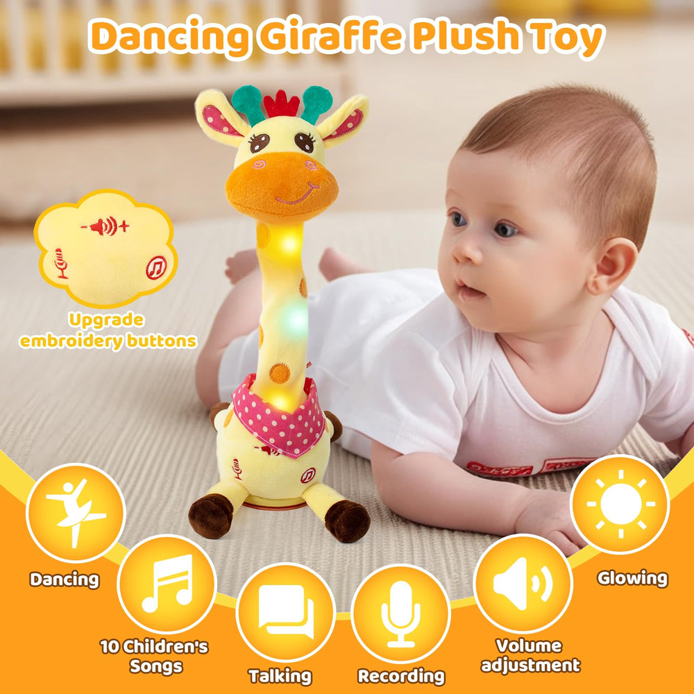 Emoin dancing giraffe toy singing mode with 10 nursery songs.