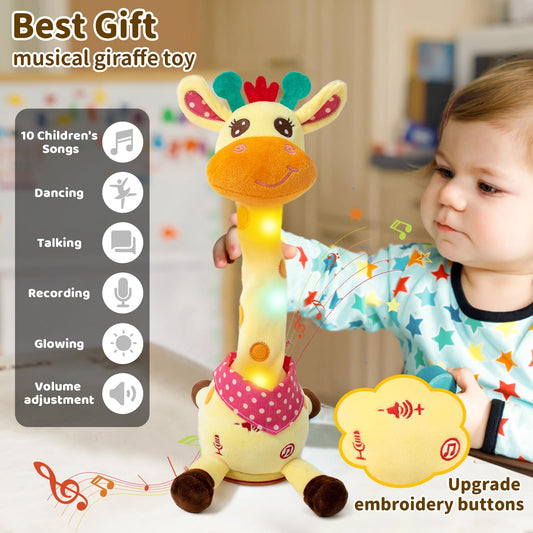 Emoin giraffe sings and dances to entertain toddlers during playtime.