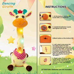 Emoin giraffe toy LED lights enhance visual performances.