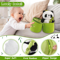 Emoin Panda big ears close-up, adds character and charm.
