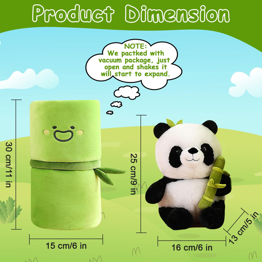 Emoin Panda decorative panda on shelf, enhances cozy bedroom decor.