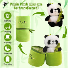 Emoin Panda plush fabric detail, soft and durable for daily hugs.
