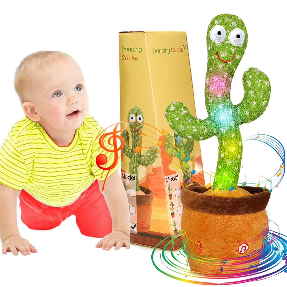 Emoin Talking Cactus Toy dances and repeats your words for interactive play and learning.