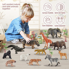 EnAuRoL animal booklet reference helps kids identify each figure.