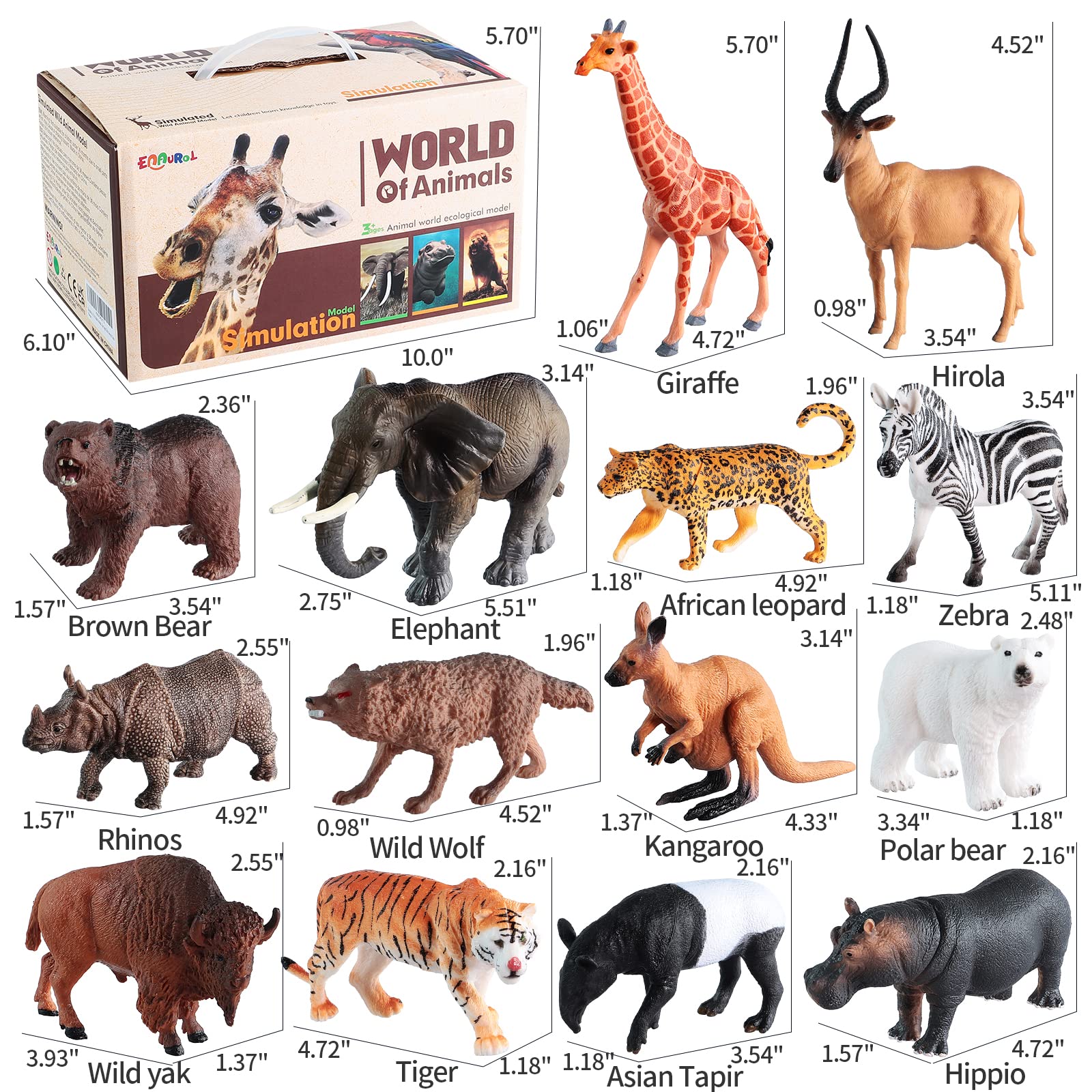 EnAuRoL jungle animals booklet supports curiosity about animal history.