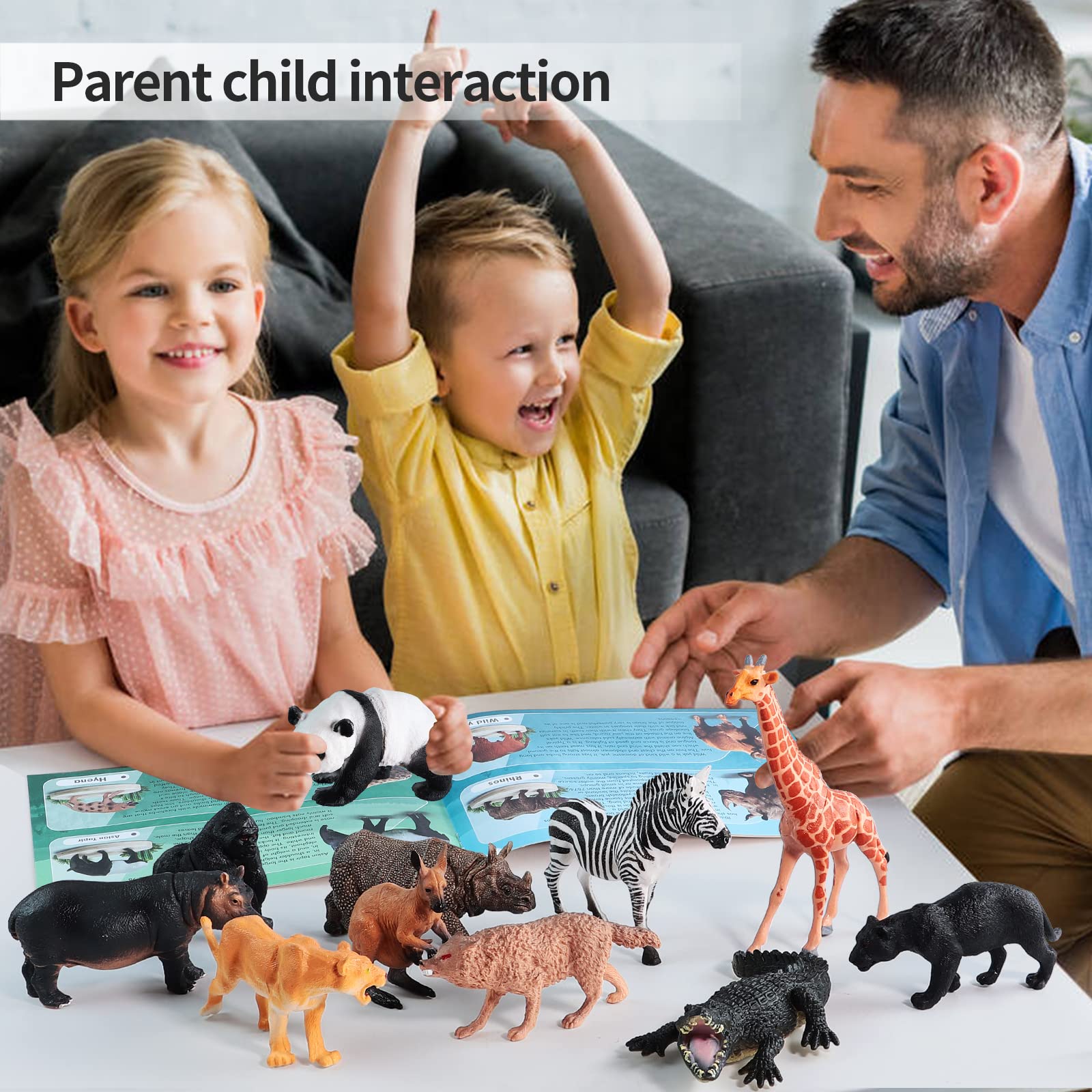 EnAuRoL kids playing with animals promotes cooperative play and storytelling.