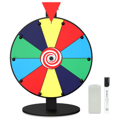 Enayplon prize wheel on a stand for engaging trade show demos
