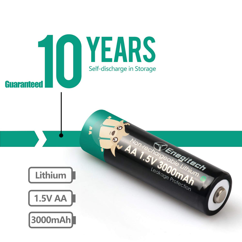 Enegitech AA 3000mAh extreme temp test image; reliable in heat and cold