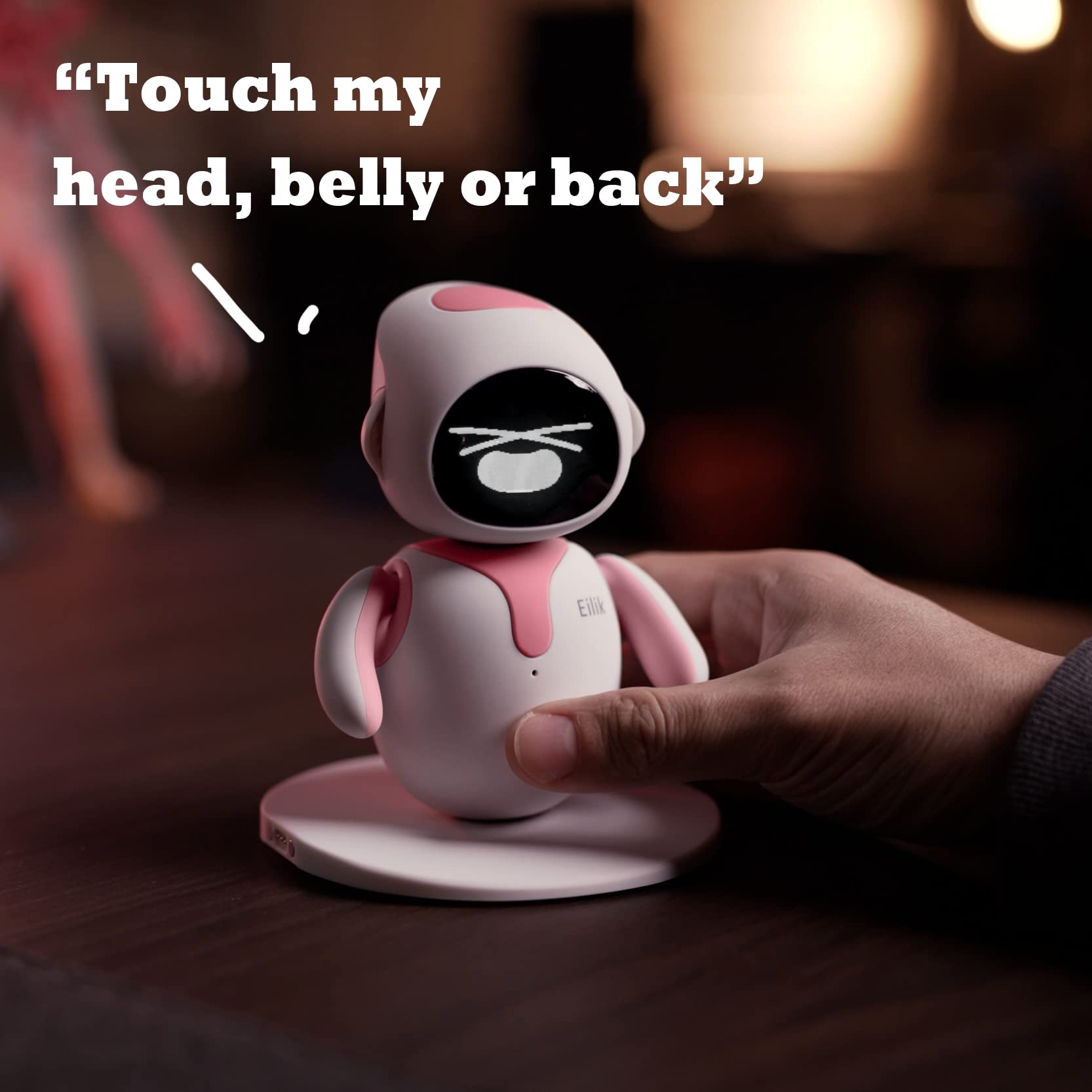 ENERGIZE LAB Eilik Pink tap interaction highlights quick emotional responses through touch.