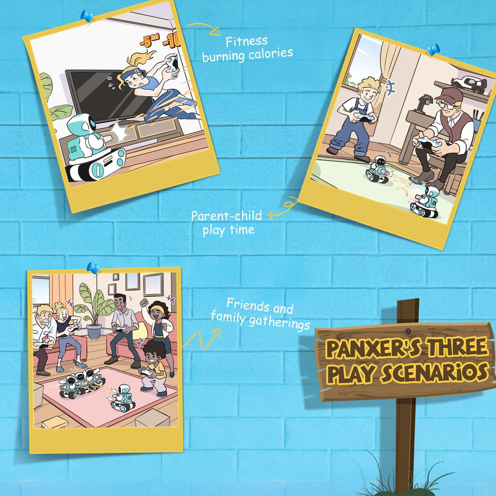 ENERGIZE LAB Panxer+Maticontroller compatibility with Eilik offers expanded play options.