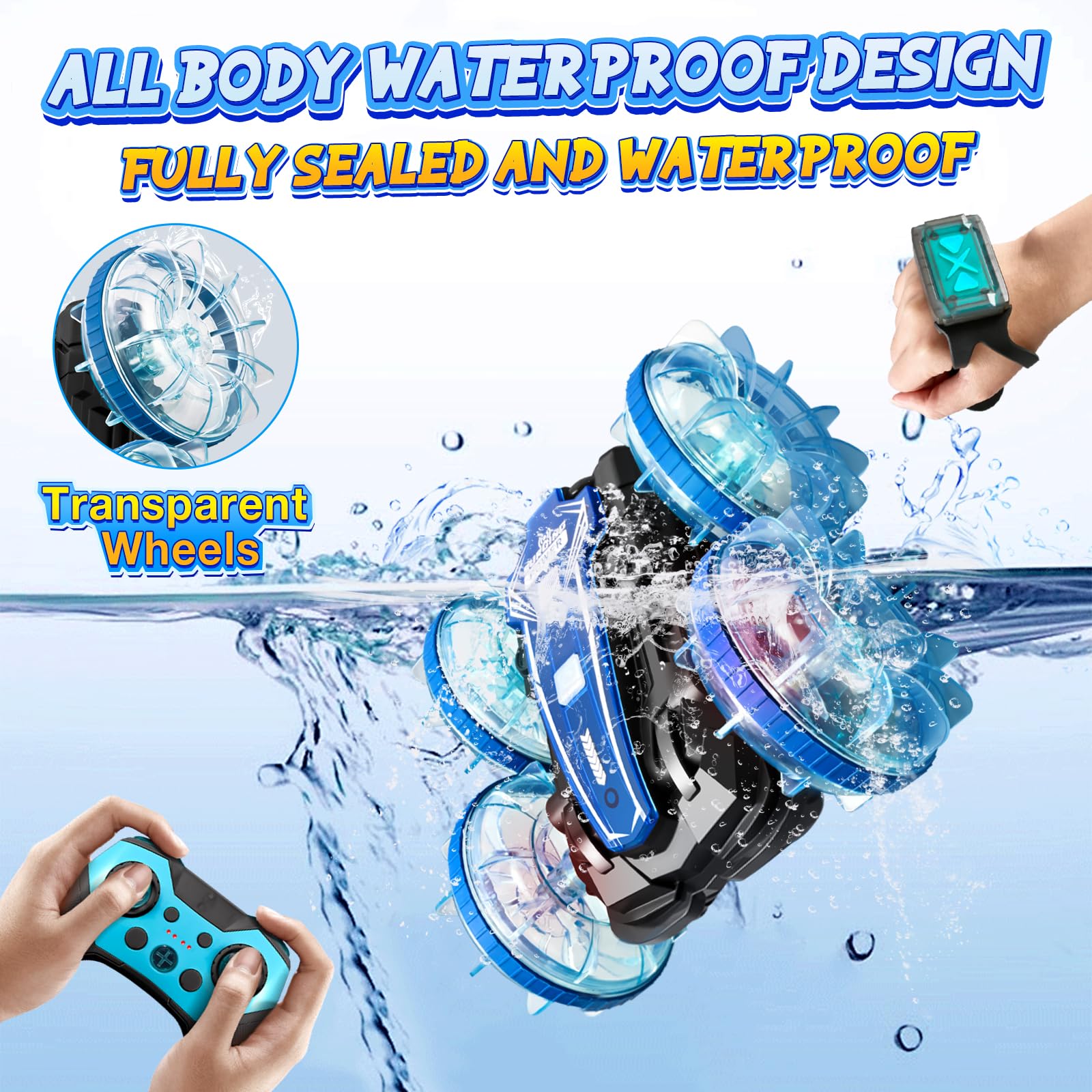 Enerhamp remote offers wristwatch control for intuitive tricks.