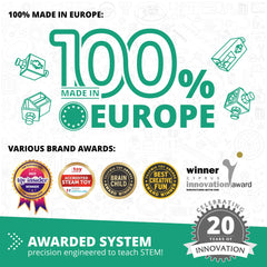 Engino award-winning components ensure durable, high-quality demonstrations of physics ideas