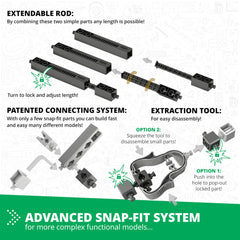 Engino European-made educational kit supports hands-on STEM exploration.