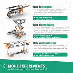 Engino Europe-made components emphasize quality engineering education.
