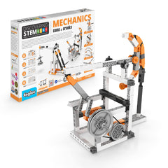 Engino fishing crane model demonstrates cams and cranks turning motion