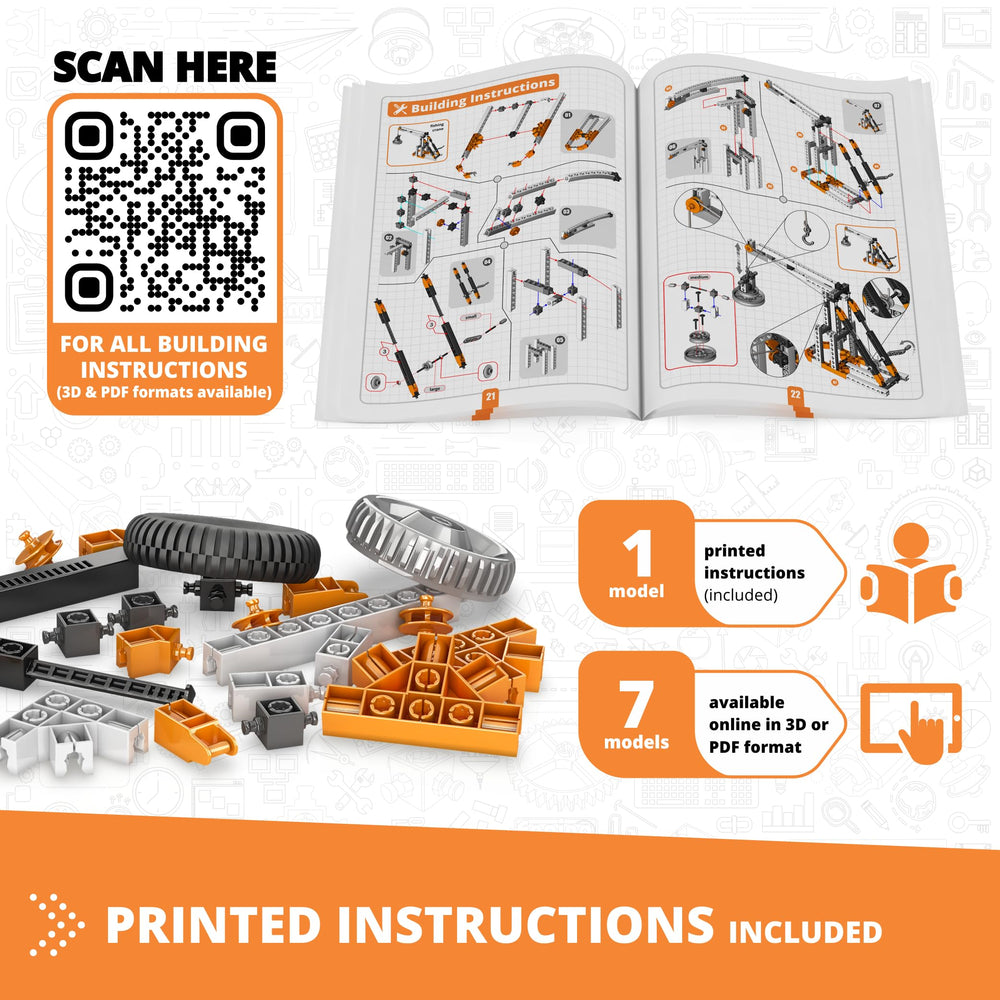 Engino gear train model reveals speed and torque relationships