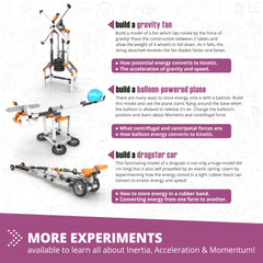 Engino Newton's Laws inertia finished-models-display showcases completed kits
