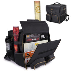 ENHANCE Board Game Shoulder Bag front view shows spacious interior for a full game night.