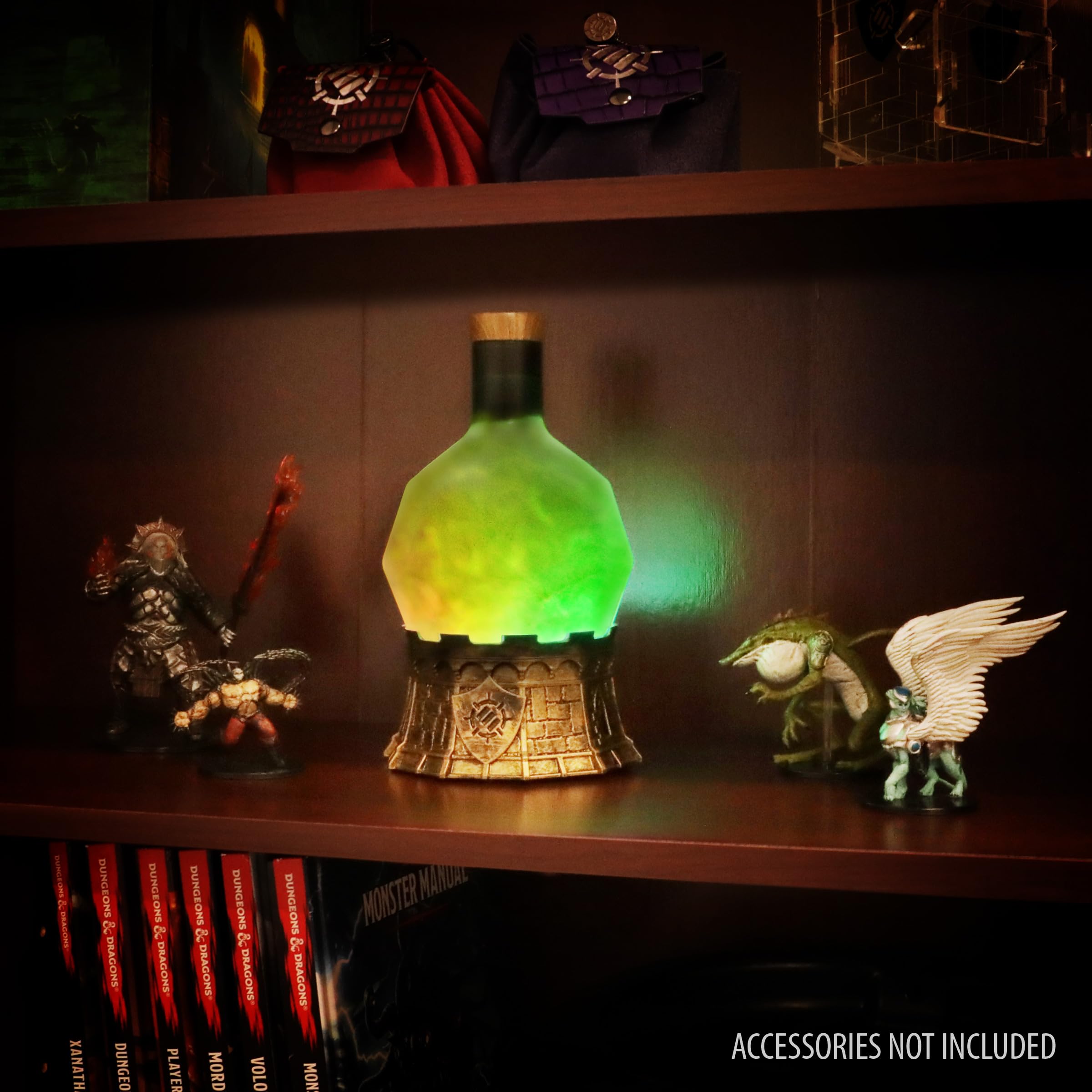 D20-inspired bottle design of ENHANCE Potion Light evokes classic RPG flair.