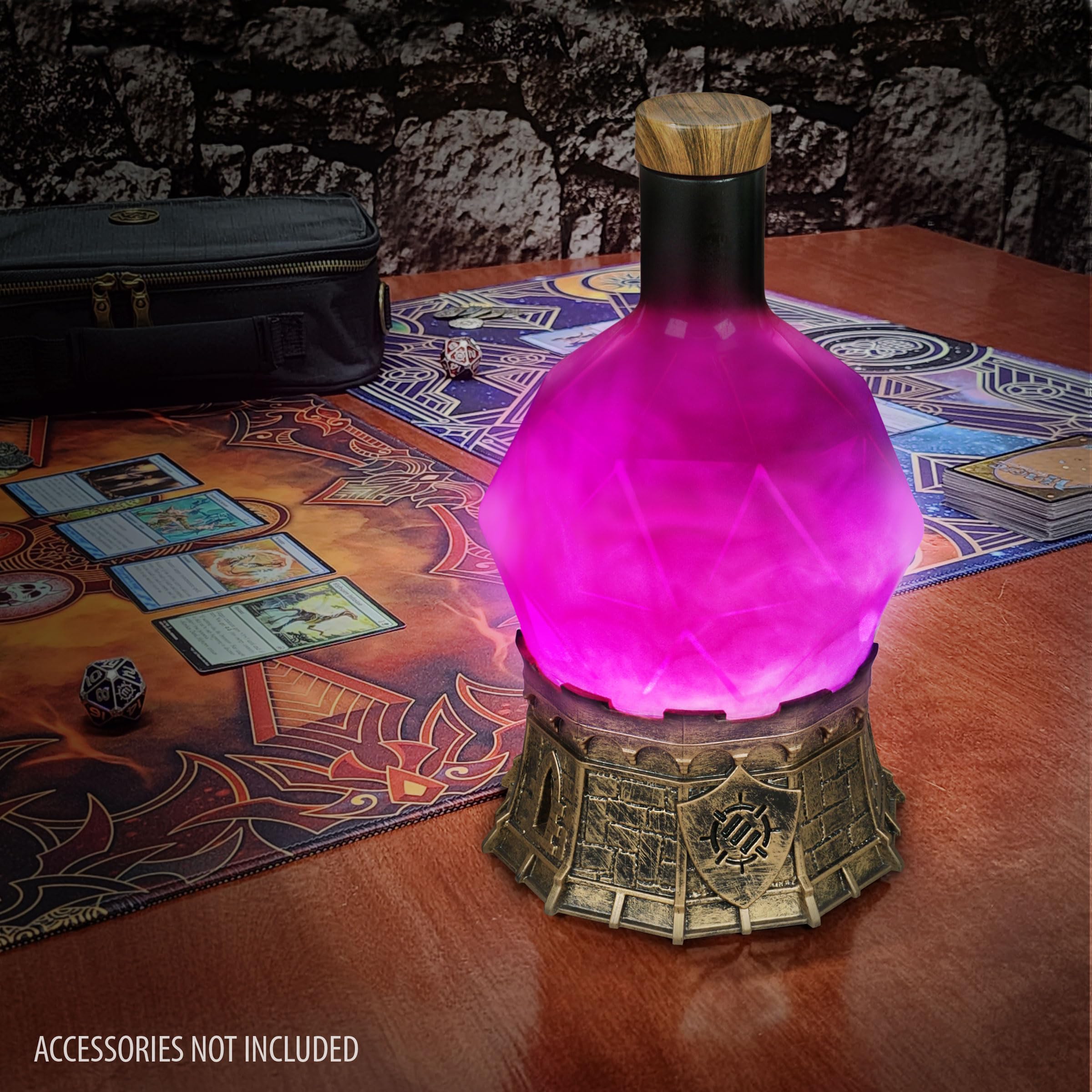ENHANCE lighting sets a scene between chapters with purple aura.