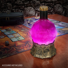 ENHANCE lighting sets a scene between chapters with purple aura.