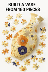 Enirunly 3D Puzzle Vase water cup detachable, ready to house fresh flowers with practicality and style.