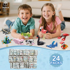 ENJBRICK classroom and party uses with 24 animal packs.