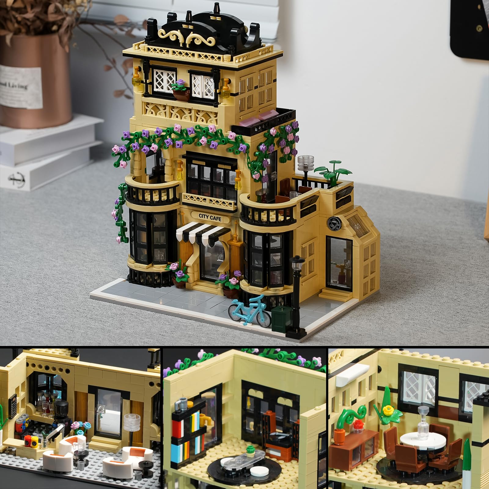 ENJBRICK Flowers City Coffee Shop packaging box ready for gifting