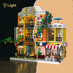 ENJBRICK Flowers City Jazz Club band stage inspires music-themed imagination.