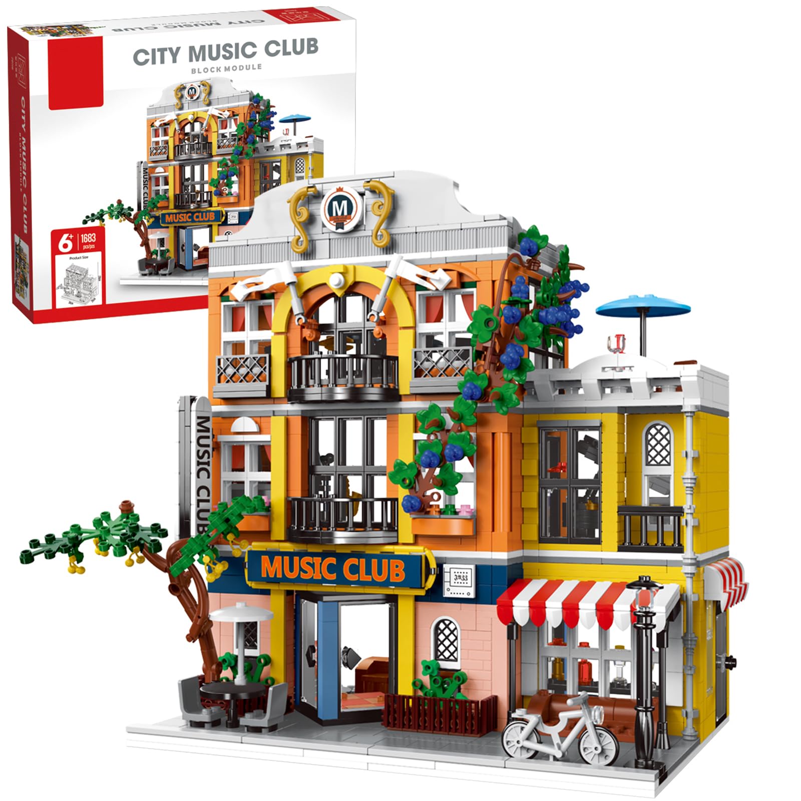 ENJBRICK Flowers City Jazz Club exterior, a stylish display piece for music lovers.